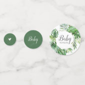 Confettis Palme tropicale sauvage C'est une table de Baby sh (Derrière)