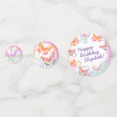 Confettis Papillon fête d'anniversaire Enfants colorés (Derrière)