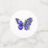Confettis Papillon Saphir Fleur (Petit recto)