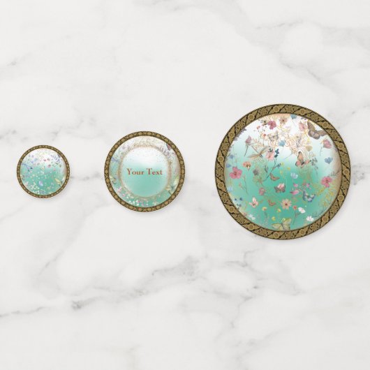 Confettis Papillon vert du jardin (Devant)