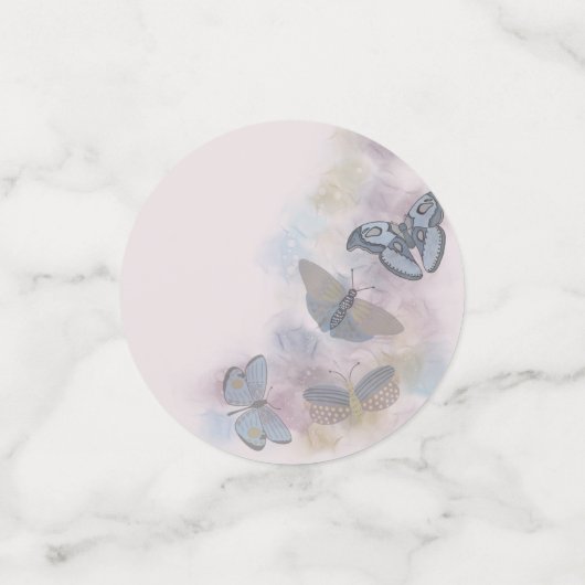Confettis Papillons à encre d'alcool (Petit recto)