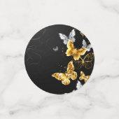 Confettis Papillons blancs et dorés (Petit recto)