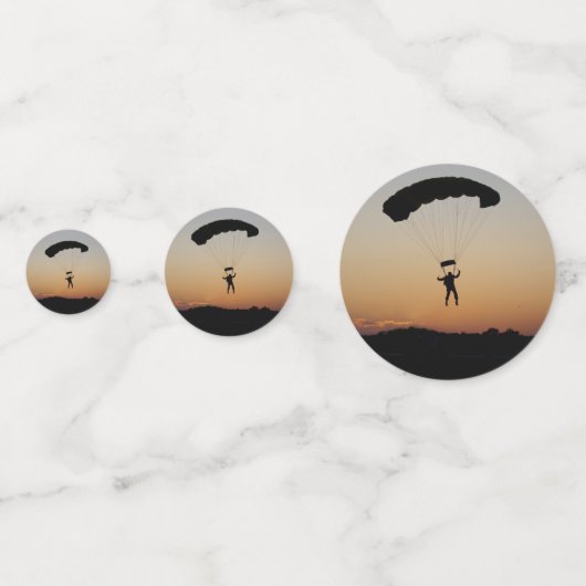 Confettis Parachute de Skydiver à Sunset Sky Diver (Devant)