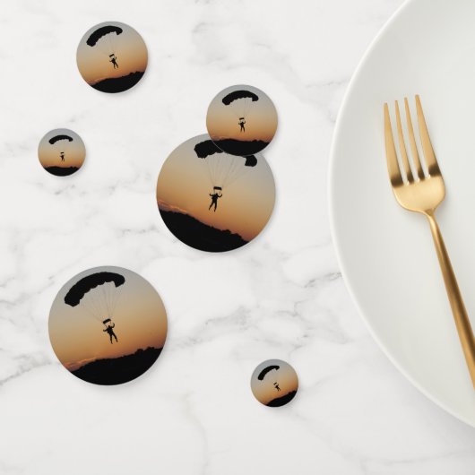 Confettis Parachute de Skydiver à Sunset Sky Diver (Groupe)