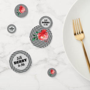 Confettis Parlez de Derby à moi Rose sur En vichy