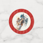 Confettis Parlez Derby à moi Racehores et Jockeys Red (Petit recto)