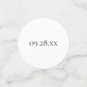 Confettis Parlez trente à moi 30e anniversaire noir et blanc (Petit recto)