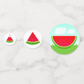 Confettis Parti Anniversaire de enfant Summery Red Watermelo (Devant)