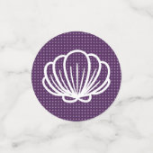 Confettis Parti de sirène pourpre et vert Starfish Sea Shell (Petit recto)