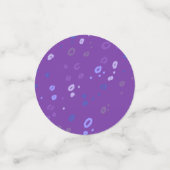 Confettis Parti Empreinte de léopard pourpre (Petit recto)