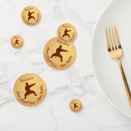 Confettis Parti moderne Karate Arts martiaux Joyeux annivers (Groupe)