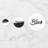 Confettis Parti noir et blanc chic (Devant)