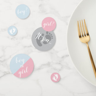 Confettis Parti révélateur du genre rose et bleu