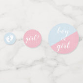 Confettis Parti révélateur du genre rose et bleu (Derrière)