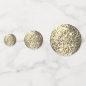 Confettis Parties scintillant argent et or (Derrière)
