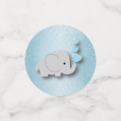 Confettis Parties scintillant baby shower bleu - Personnalis (Petit recto)