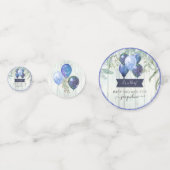 Confettis Parties scintillant de la Marine Ballons Eucalyptu (Devant)