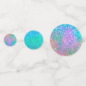 Confettis Parties scintillant de sirène de couleur arc-en-ci (Derrière)