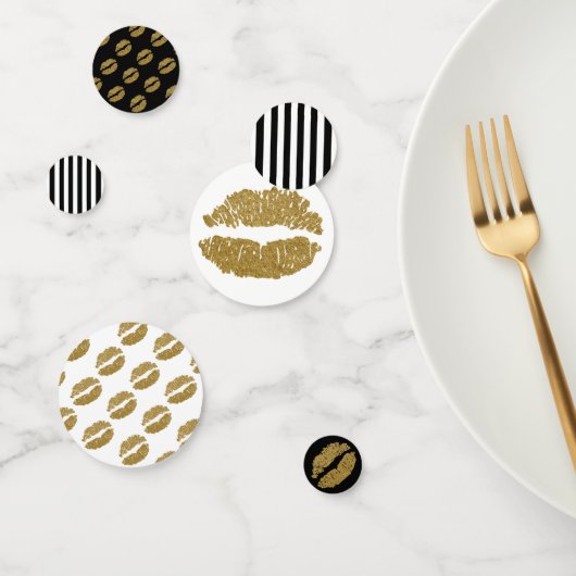 Confettis Parties scintillant d'or lèvres Lipstick Baiser Be (Groupe)