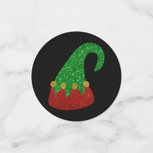 Confettis Parties scintillant Elf Casquette (Petit recto)