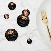 Confettis Parties scintillant en or noir mascarade fête d'an (Groupe)