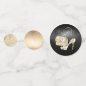 Confettis Parties scintillant et brillant doux 16 Mix noir/o (Derrière)