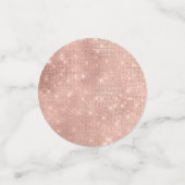 Confettis Parties scintillant et Shine Quinceanera Rose Gold (Petit recto)
