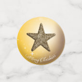 Confettis Parties scintillant Étoile Et Arrière - plan Or (Petit recto)