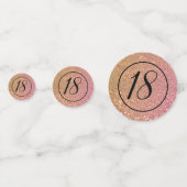 Confettis Parties scintillant Gold Rose de luxe Anniversaire (Derrière)