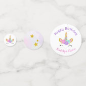 Confettis Parties scintillant magique Unicorn étoiles Annive (Devant)