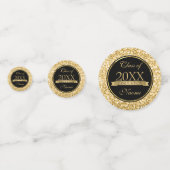 Confettis Parties scintillant Or Et Étincelles Blanches (Derrière)