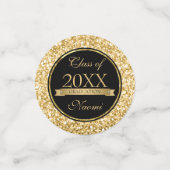 Confettis Parties scintillant Or Et Étincelles Blanches (Petit recto)