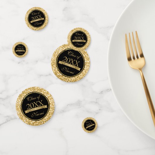 Confettis Parties scintillant Or Et Étincelles Blanches (Groupe)