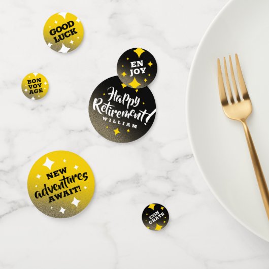 Confettis Parties scintillant Or étoiles joyeuse retraite No (Groupe)