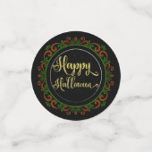 Confettis Parties scintillant Orange Vert Or sur Halloween B (Petit recto)