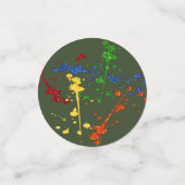 Confettis Parties scintillant Paintball Party Paint Splatter (Petit recto)