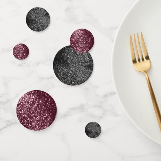 Confettis Parties scintillant rose en or et noir (Groupe)