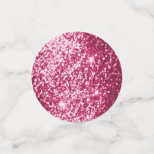 Confettis Parties scintillant rose moyen (Petit recto)