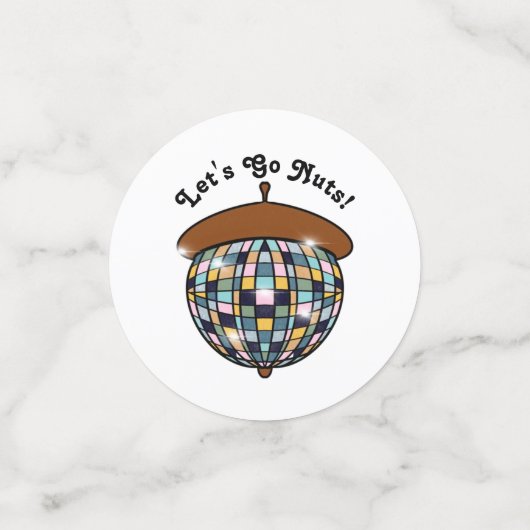 Confettis Party Squirrels Let's Go Nuts (Petit recto)