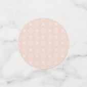 Confettis Pastel pêche et or zig zag (Petit recto)