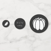 Confettis Patch citrouille dans la configuration de table no (Devant)