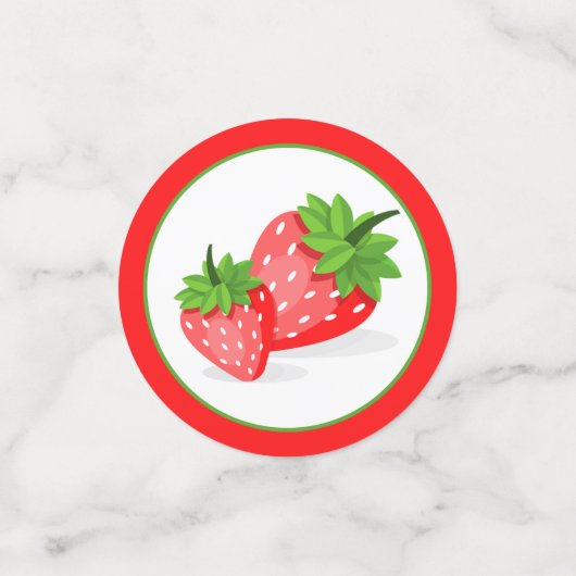 Confettis Patch fraise (Petit recto)