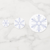 Confettis Patinage sur glace Hiver Thème Anniversaire Flocon (Devant)