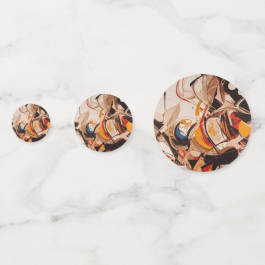 Confettis Peinture Abstraite (Derrière)