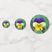 Confettis Pensée violette et jaune (Derrière)