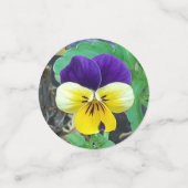 Confettis Pensée violette et jaune (Petit recto)