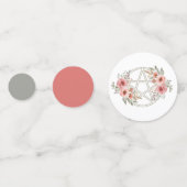 Confettis Pentacle floral de taille calme (Devant)