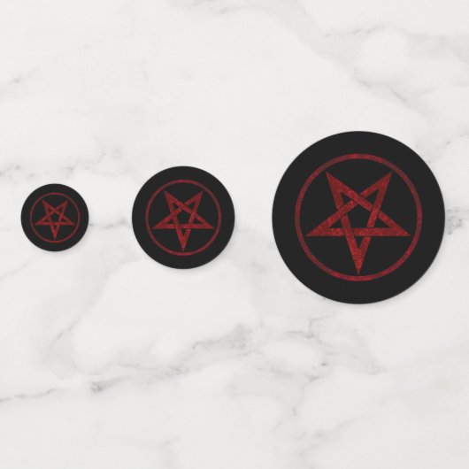 Confettis Pentagram Red Devil (Derrière)
