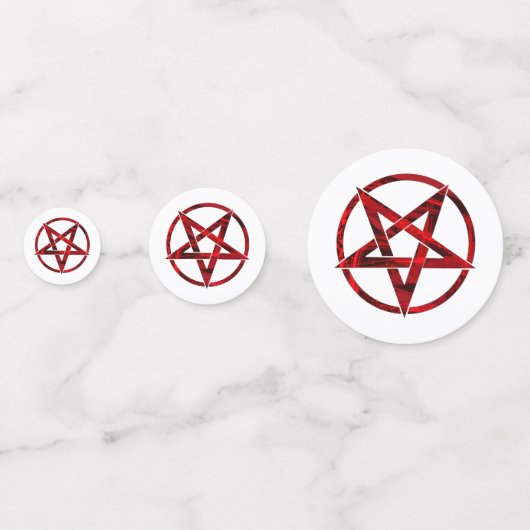 Confettis Pentagram Red Devil (Derrière)