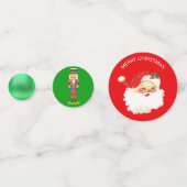 Confettis Père Noël, elfe de Noël, Casse-noires & cloches (Derrière)